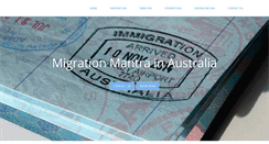 Desktop Screenshot of migrationmantra.com.au